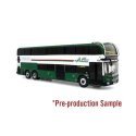 Alexander Dennis Enviro 500 Double-Deck Transit Bus - Assembled -- AC Transit (white, black, gr, HO, Iconic Replicas 870554