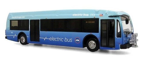 Proterra ZX-5 Bus - Assembled -- Chicago Transit Authority CTA, HO, Iconic Replicas 870336