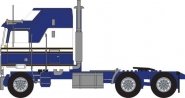 1970s Kenworth K100 Salem Tractor w/Aerodyne Sleeper Cab - Assembled -- Blue, White, N, Trainworx Inc 41062