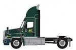 Freightliner Cascadia Raised-Roof 2-Axle Semi Tractor - Assembled -- ABF 2 (green, gray, yellow), N, Trainworx Inc 4259302