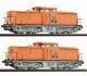 2 piece set: Diesel locomotives 111 018-8 and 111 019-6, DR, TT, Roco 7390011