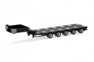 Goldhofer Drop Deck 5-Axle Trailer - Assembled -- Various Standard Colors, HO, Herpa Models 76388