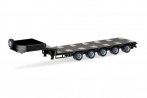 Goldhofer Drop Deck 5-Axle Trailer - Assembled -- Various Standard Colors, HO, Herpa Models 76388