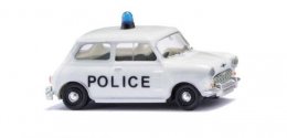 1959-1967 Morris Mini-Minor - Assembled -- Police (white, black), HO, Wiking 22607