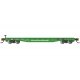 52′ Flatcar - Ready to Run - Silver Series(R) -- Burlington Northern 612779 (Cascade Green, white), N, Bachmann Industries 173