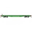 52′ Flatcar - Ready to Run - Silver Series(R) -- Burlington Northern 612779 (Cascade Green, white), N, Bachmann Industries 173