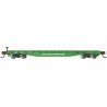 52′ Flatcar - Ready to Run - Silver Series(R) -- Burlington Northern 612779 (Cascade Green, white), N, Bachmann Industries 173