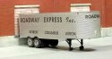 1951-1955 Fruehauf 32′ Stainless Steel East Coast Dry Van Trailer - Resin Kit -- Unpainted w, HO, Sylvan Scale Models T0211