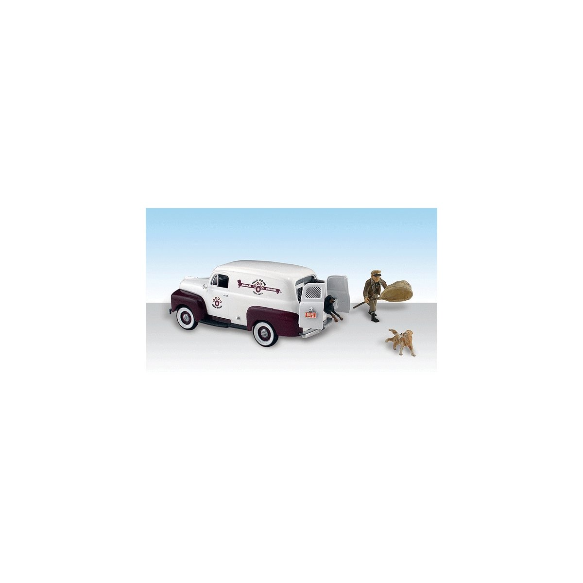Dog Gone Animal Control - AutoScenes(TM) - Assembled, HO, Woodland Scenics 5551