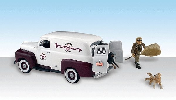 Dog Gone Animal Control - AutoScenes(TM) - Assembled, HO, Woodland Scenics 5551