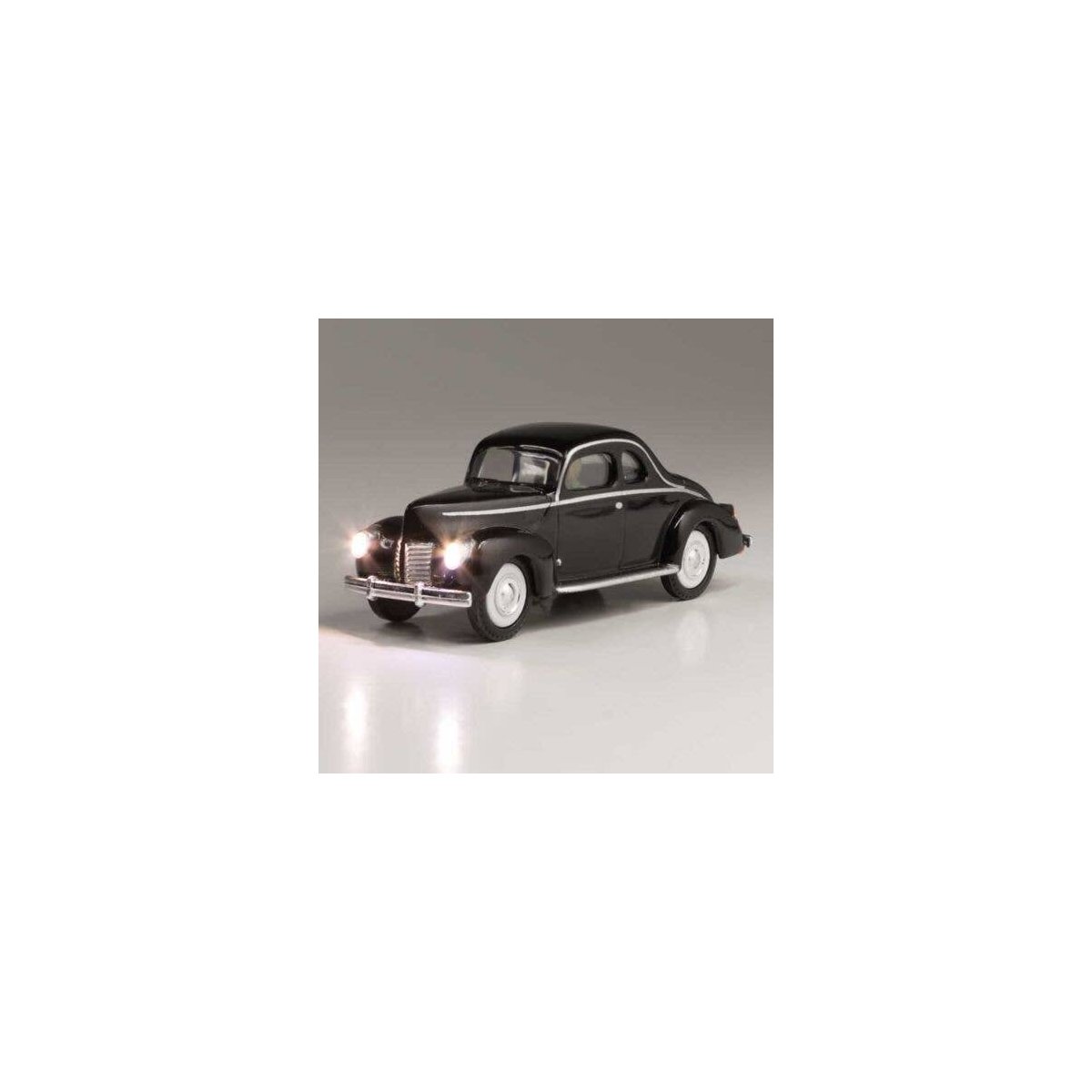 Just Plug(R) Lighted Vehicle -- Midnight Ride (black), HO, Woodland Scenics 5591