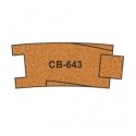Pre-Cut Cork Bed - HO,OO - 10 pcs - Proses CB-643