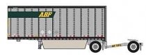 28′ Pup Van Trailer with Converter Dolly - Assembled -- ABF 1 (gray, green, yellow Logo in Upper , N, Trainworx Inc 4289301