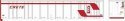 53′ Platewall Highway Trailer - Assembled -- Crete 10141 (white, red), HO, Bowser Manufacturing Co. 43287