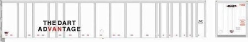 53′ Platewall Highway Trailer - Assembled -- DART 11250 (white, black, red), HO, Bowser Manufacturing Co. 43291