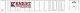 53′ Platewall Highway Trailer - Assembled -- Knight 8057 (white, red), HO, Bowser Manufacturing Co. 43294
