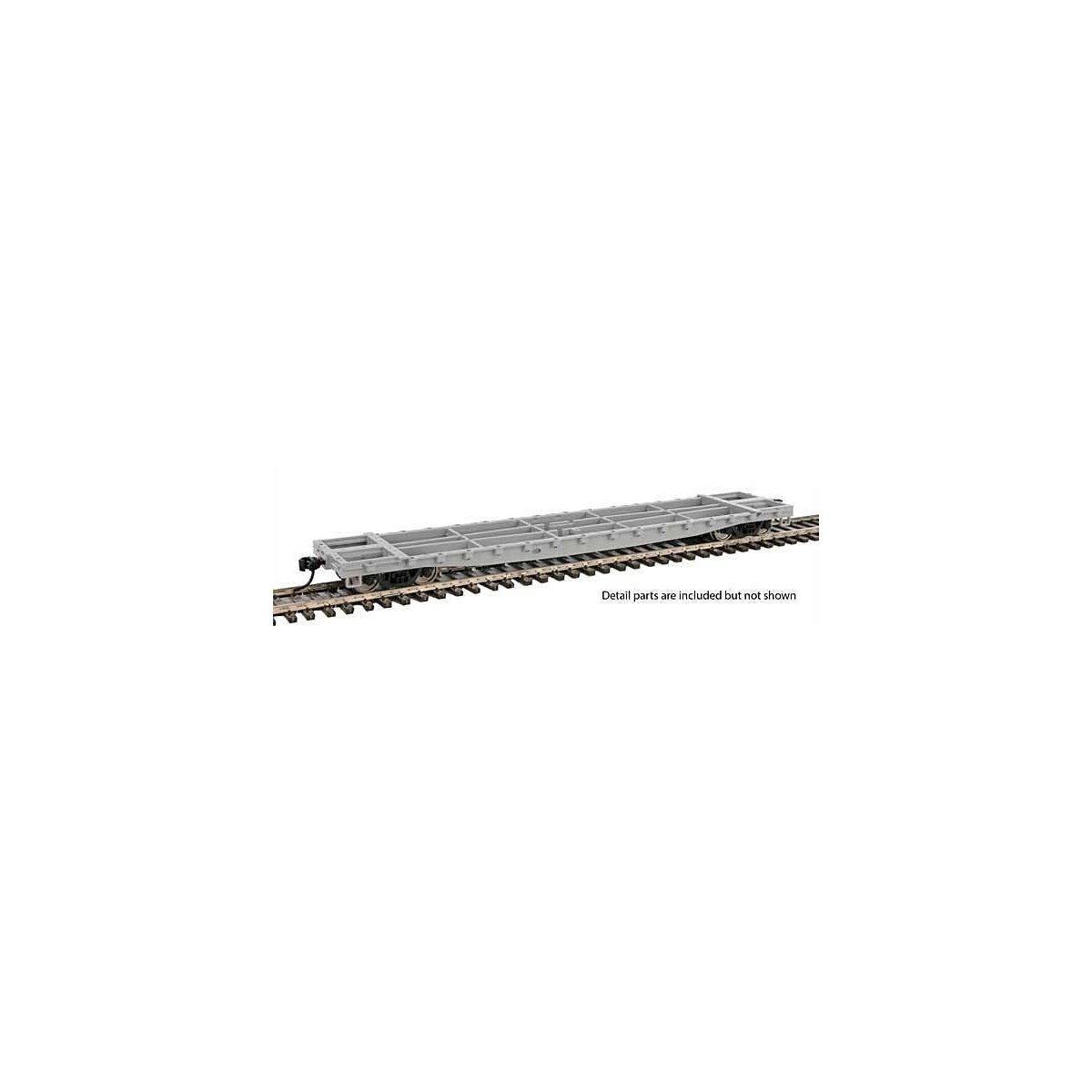 53′ GSC Bulkhead Flatcar - Ready to Run -- Undecorated, HO, WalthersMainline 5900