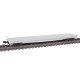 53`6` Steel Flatcar - Ready to Run - Master(R) -- Undecorated, N, Atlas Model Railroad Co. 50005154