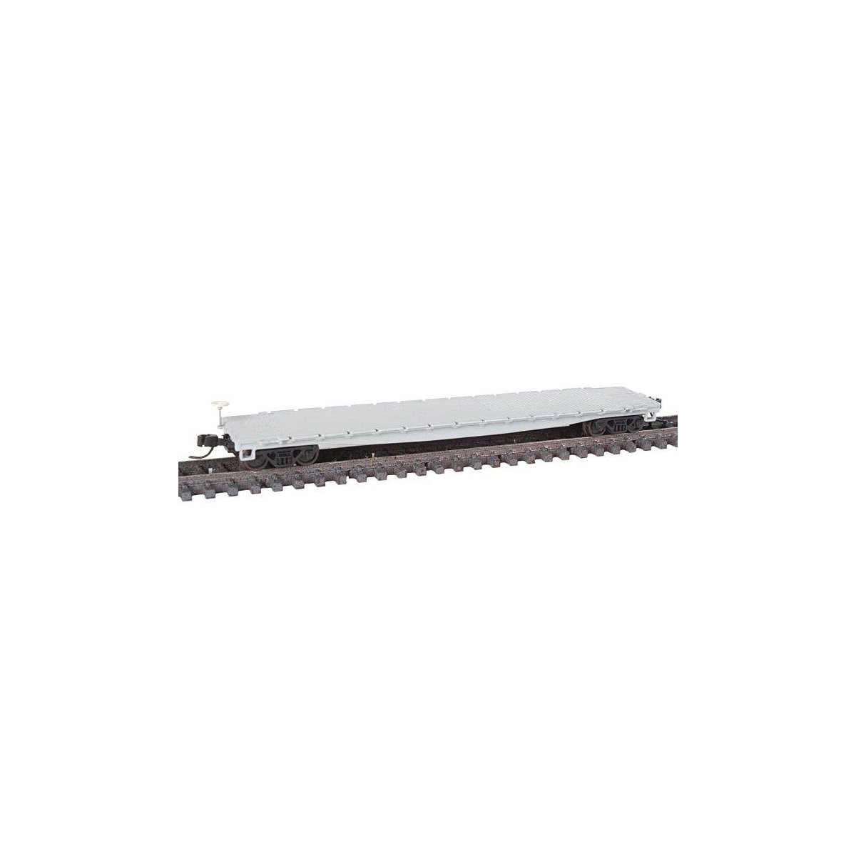 53`6` Steel Flatcar - Ready to Run - Master(R) -- Undecorated, N, Atlas Model Railroad Co. 50005154