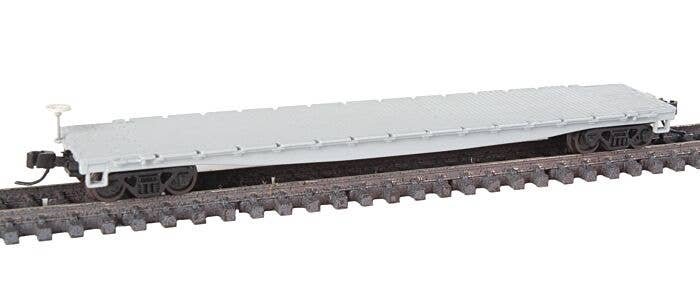 53`6` Steel Flatcar - Ready to Run - Master(R) -- Undecorated, N, Atlas Model Railroad Co. 50005154