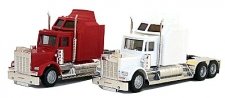 American Trucks Kenworkth W-900 3-Axle Conventional Tractor -- With 60′ Aerodyne Sleeper & Extended, HO, Herpa Models 35235