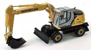 New Holland We170 Wheeled Excavator -- Yellow, Black, HO, Herpa Models 6480