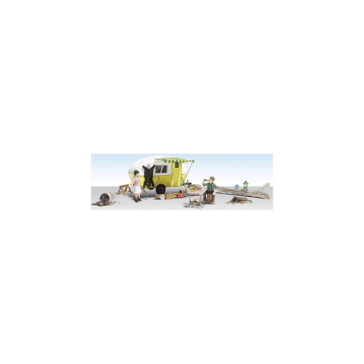 AutoScenes(R) - Assembled -- Ma & Pa′s Trailer Heaven, N, Woodland Scenics 5341