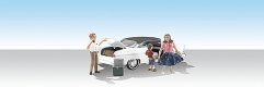 Pit Stop - AutoScenes(TM) - Assembled, HO, Woodland Scenics 5546