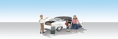 Pit Stop - AutoScenes(TM) - Assembled, HO, Woodland Scenics 5546