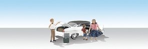 Pit Stop - AutoScenes(TM) - Assembled, HO, Woodland Scenics 5546