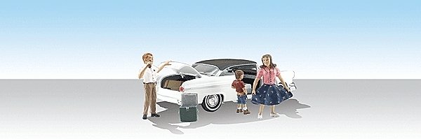 Pit Stop - AutoScenes(TM) - Assembled, HO, Woodland Scenics 5546