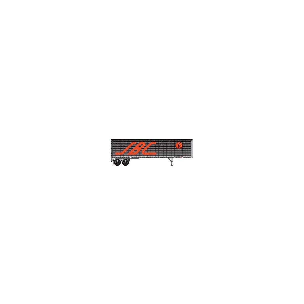 40′ Corrugated Van Trailer - Assembled -- Ferrocarril Sonora-Baja California S-BC 9028, N, Trainworx Inc 4027902