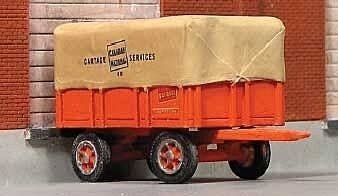 1939 Four-Wheel Freight Trailer - Resin Kit -- Unpainted - Includes Canadian National Decals, HO, Sylvan Scale Models T035