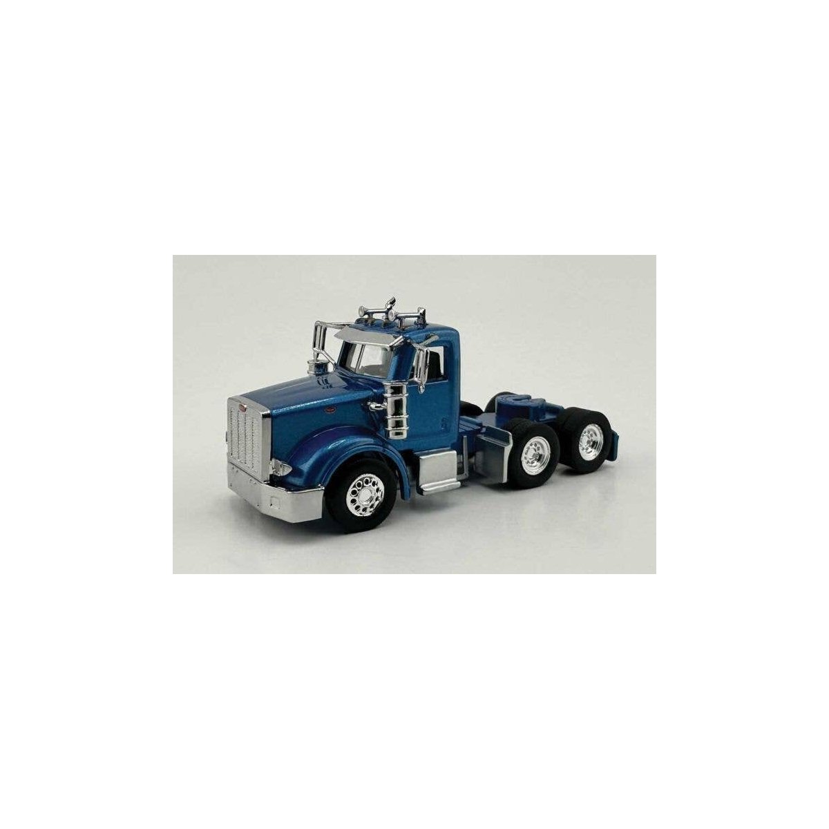 Peterbilt Day Cab Tractor Only - Assembled -- Metallic Blue, HO, HO Logistics Replicas 36706