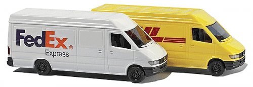 Mercedes-Benz Sprinter Cargo Van 2-Pack - Assembled -- 1 Each: FedEx & DHL, N, Busch Gmbh & Co Kg 8304