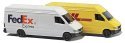 Mercedes-Benz Sprinter Cargo Van 2-Pack - Assembled -- 1 Each: FedEx & DHL, N, Busch Gmbh & Co Kg 8304