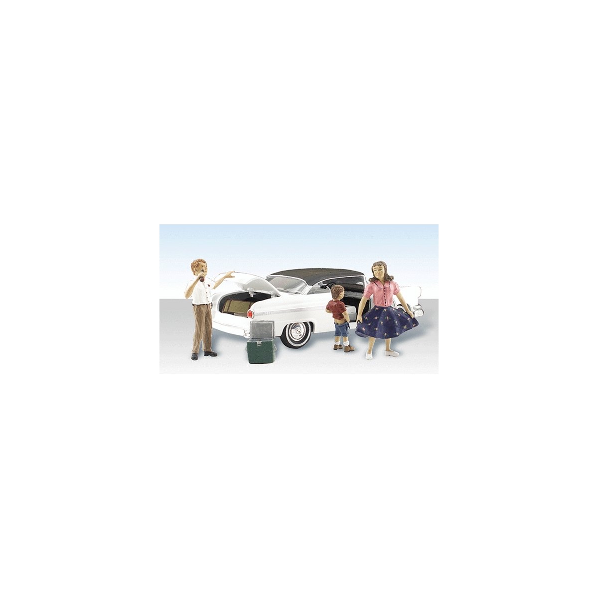 AutoScenes(TM) -- Pit Stop, N, Woodland Scenics 5342