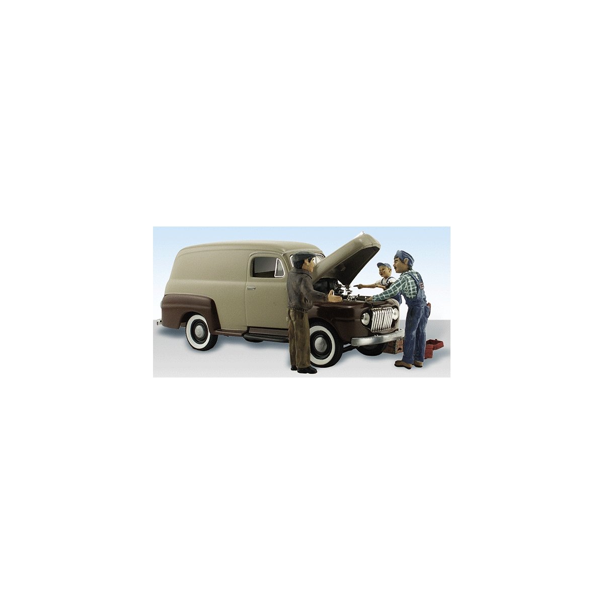AutoScenes(R) - Assembled -- Carburetor Chaos, N, Woodland Scenics 5340
