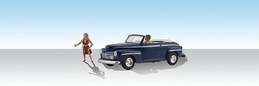 Hitch`n` A Ride - AutoScenes(TM) - Assembled, HO, Woodland Scenics 5547