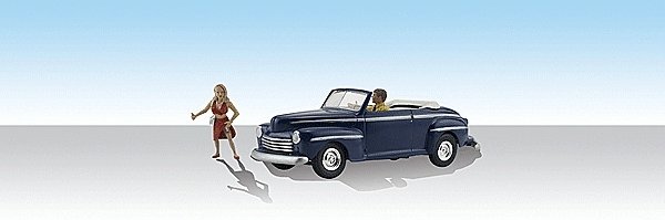 Hitch`n` A Ride - AutoScenes(TM) - Assembled, HO, Woodland Scenics 5547