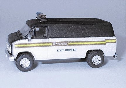 Chevrolet Van - Emergency - Police Vehicles -- Tennessee Highway Patrol, HO, Trident Miniatures 90220