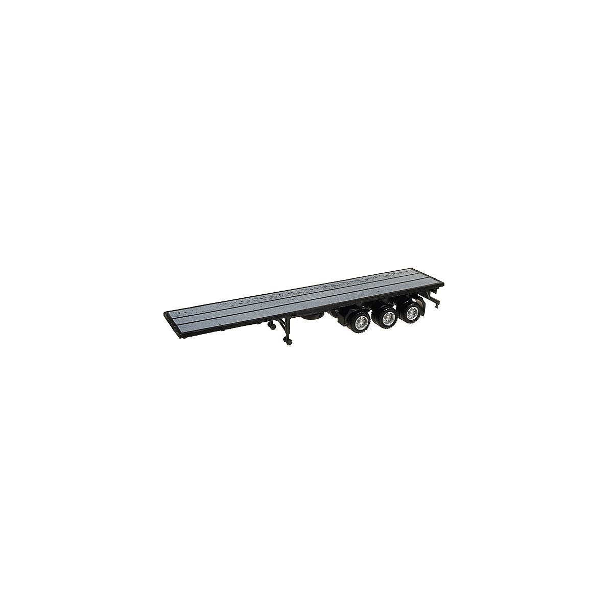 Semi Trailer (No Tractor) -- 40′ 3-Axle Flatbed, HO, Herpa Models 5317