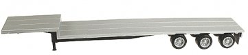 48′ Tri-Axle Drop Deck Trailer -- Includes Aluminum Deck, HO, Herpa Models 5332