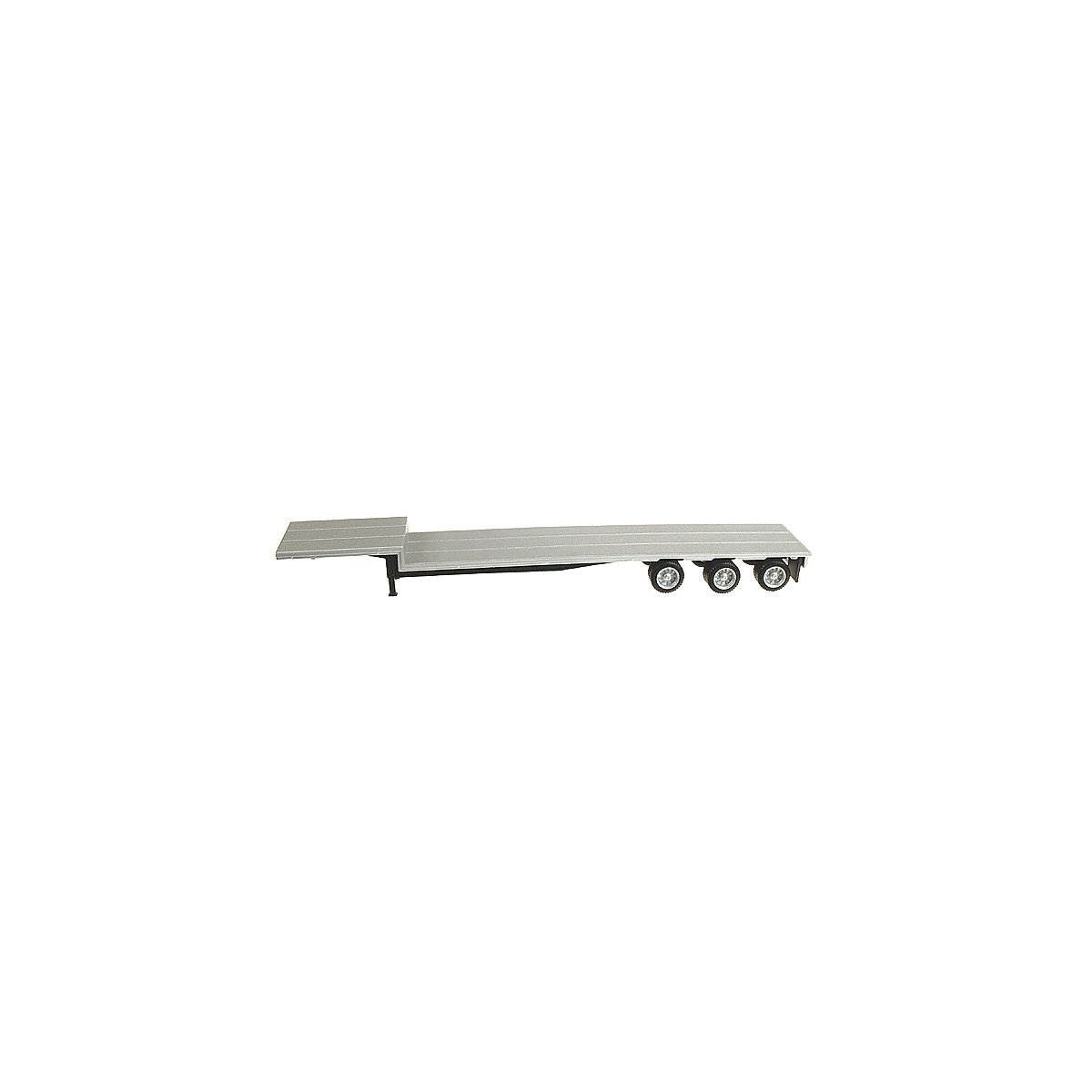 48′ Tri-Axle Drop Deck Trailer -- Includes Aluminum Deck, HO, Herpa Models 5332