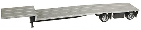48′ Spread-Axle Drop Deck Trailer w/Toolbox, HO, Herpa Models 5331