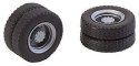 Dually Truck Tires & Rims - Car System -- Fits Powered Herpa Trucks & Buses, HO, Faller Gmbh 163101