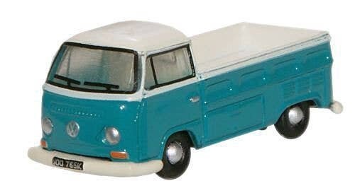 1960s Volkswagen Pickup Truck - Assembled -- Emerald Green, Arcona White, N, Oxford Diecast NVW006