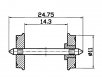 Wheel set -- Radsatz -- RP-25 - HO - Roco 40264