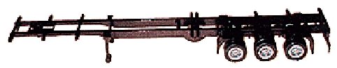 American Truck Container Chassis -- 3-Axle 48′ Container Chassis, HO, Herpa Models 5316