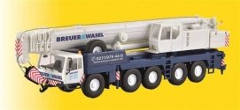 Liebherr Telescoping Moble Crane - Kit -- Breuer & Wasel (white, blue, German Lettering), HO, Kibri 13060